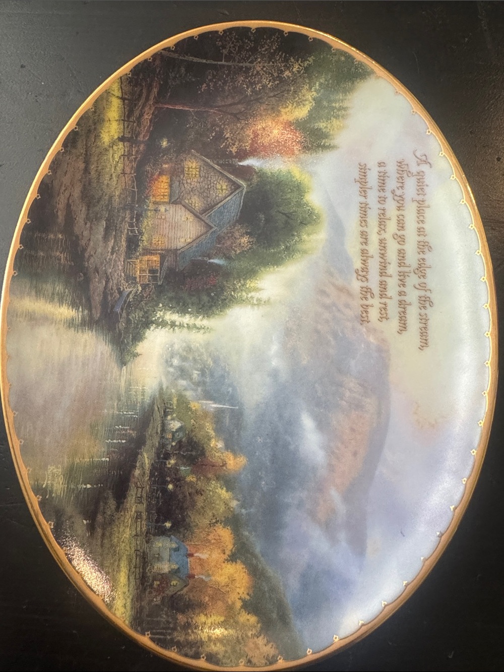 Thomas Kinkade limited edition -“Simpler Times” - Plate No 1717 A